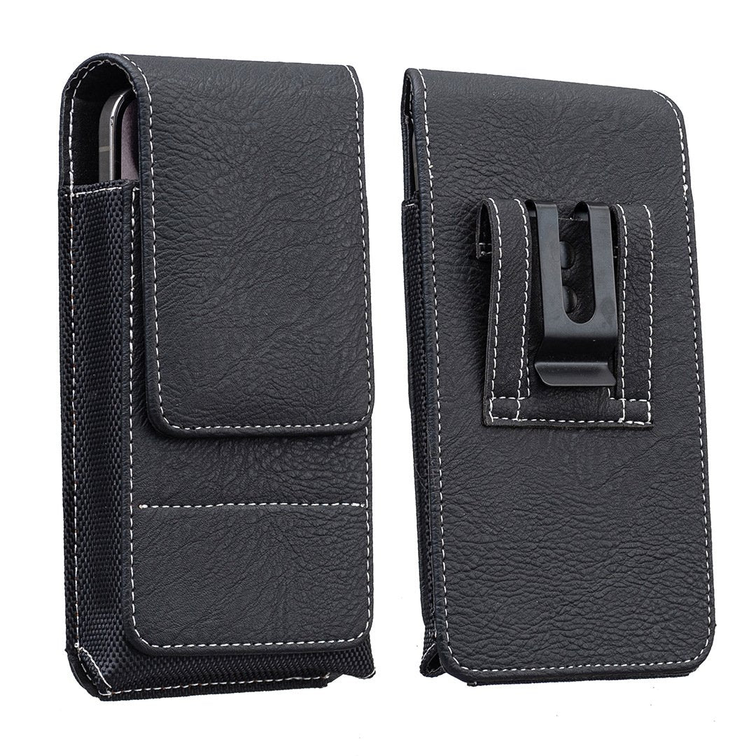 Waist Belt Cell Phone Pouch ๐ฑ Multi-Pocket Leather Phone Case with Card Holder