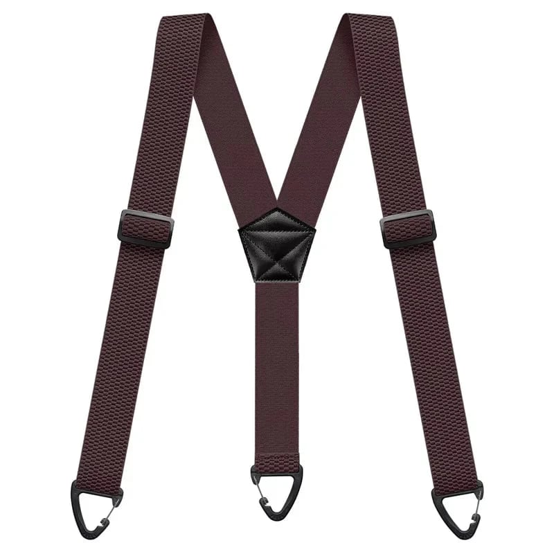 Men's X-Back Suspenders with Hook Clips