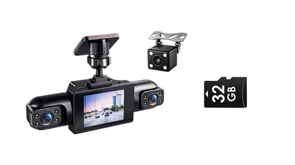 Protect Yourself with Video Evidence  4-Lens Dash Cam with Front, Rear & Side Coverage