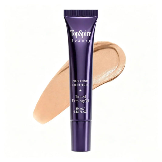 TopSpire 60 Second Effects Tinted Firming Gel - Under Eye Cream For Puffiness And Bags Under Eyes