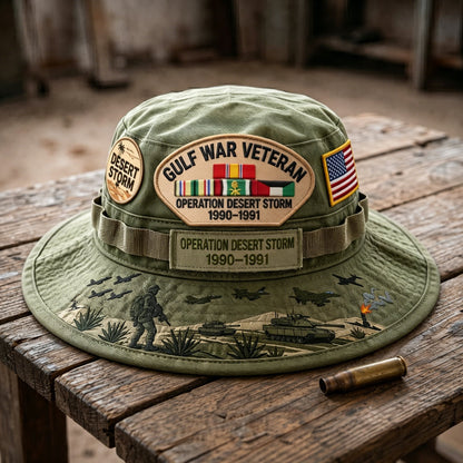 Gulf War Veteran Desert Storm Tribute Boonie Hat