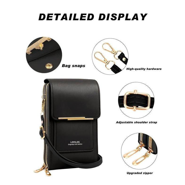 Women's Touchscreen Crossbody Phone Wallet