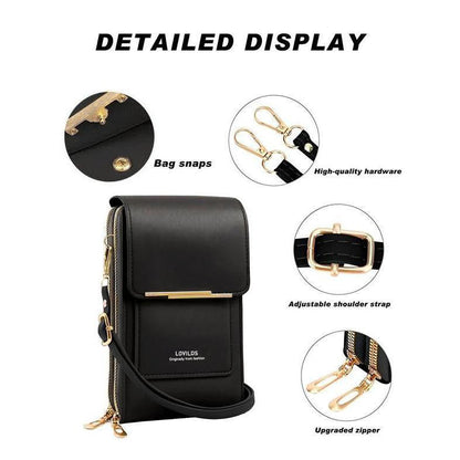 Women's Touchscreen Crossbody Phone Wallet