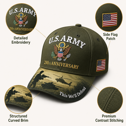 250th Anniversary Commemorative Embroidered Cap
