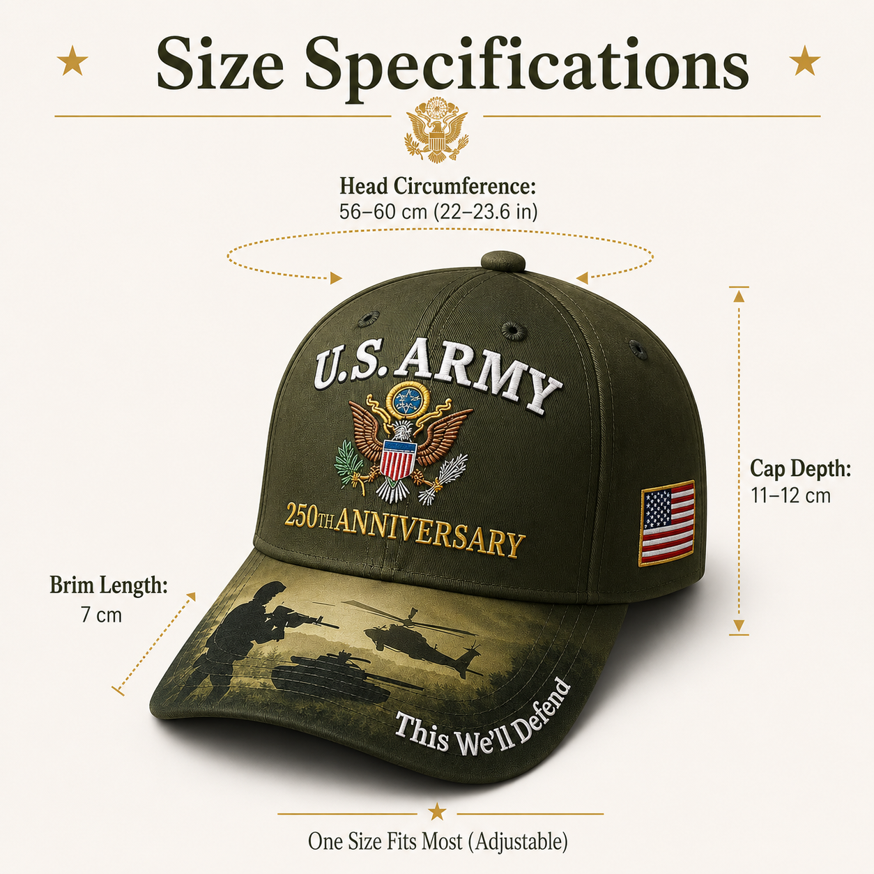 250th Anniversary Commemorative Embroidered Cap