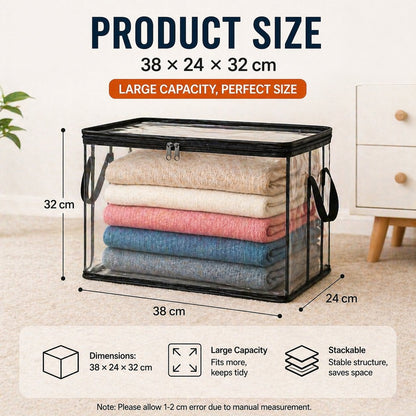📦Extra-Large Clear Storage BagTM | Waterproof, Heavy-Duty