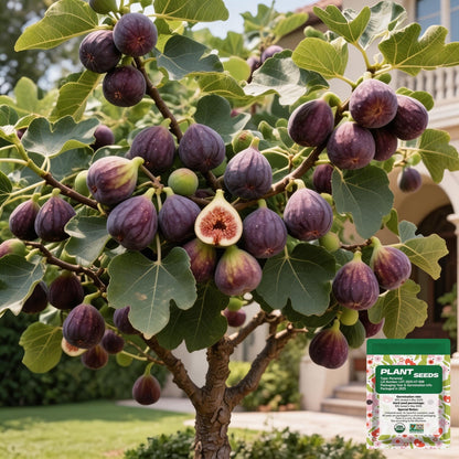 Mission Fig Tree Live Plant Seeds – Easy to grow on your porch and balcony at home