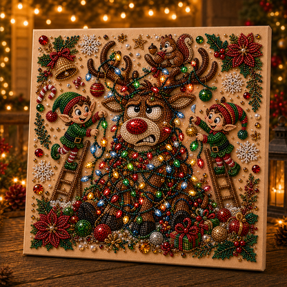 🎄 Absurd Christmas Moments Pearl Art Kit