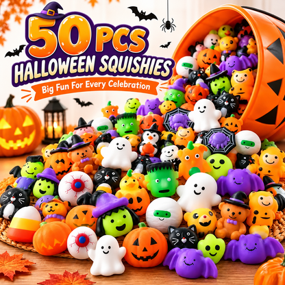 🔥Last Day 50% OFF - 🎃 50PCS Halloween Mochi Squishy Toys