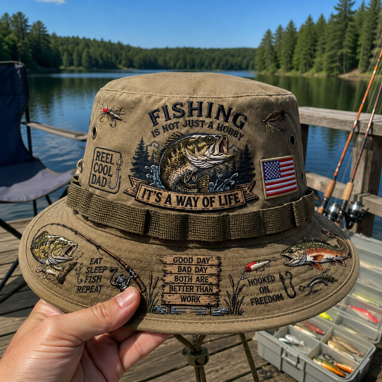 Fishing Is a Way of Life Boonie Hat