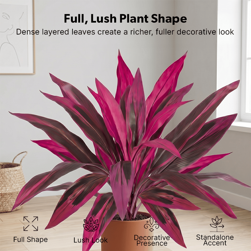 Artificial Boston Fern & Dragon's Blood Tree Plants