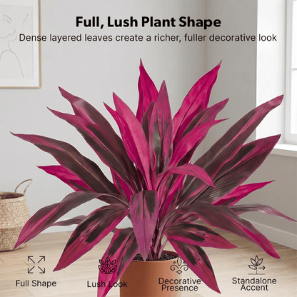 Artificial Boston Fern & Dragon's Blood Tree Plants