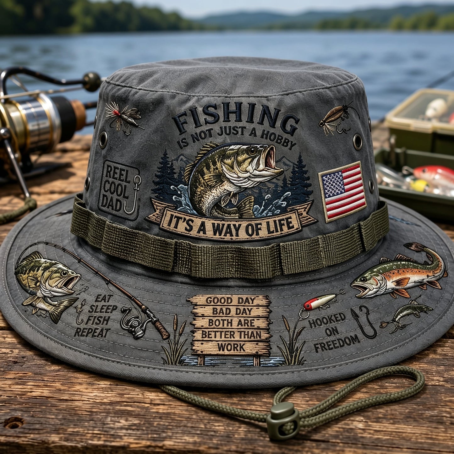 Fishing Is a Way of Life Boonie Hat