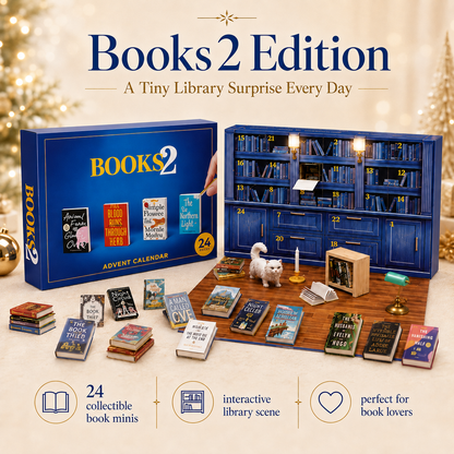🎁 Open a Tiny Surprise Every Day – Miniature Books & Masterpieces Advent Calendar Collection
