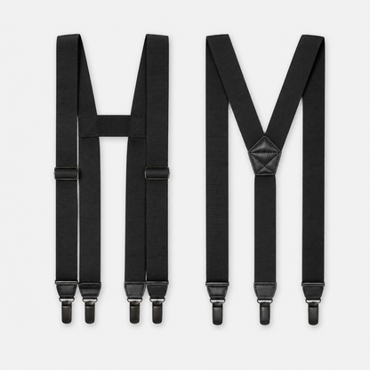 Men's X-Back Suspenders with Hook Clips