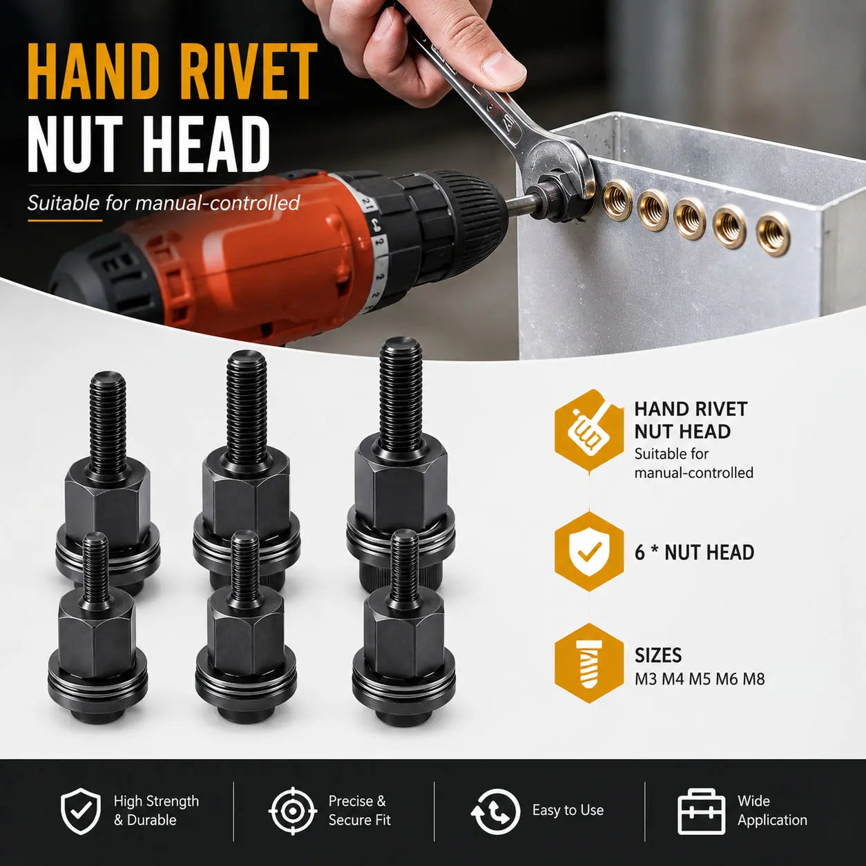 🛠️Heavy Duty Rivnut Tool Kit For Easy Auto & DIY Repairs