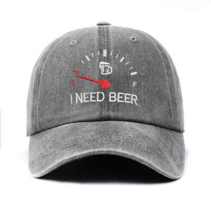🍺I NEED BEER Embroidered Baseball Cap