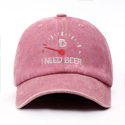 🍺I NEED BEER Embroidered Baseball Cap