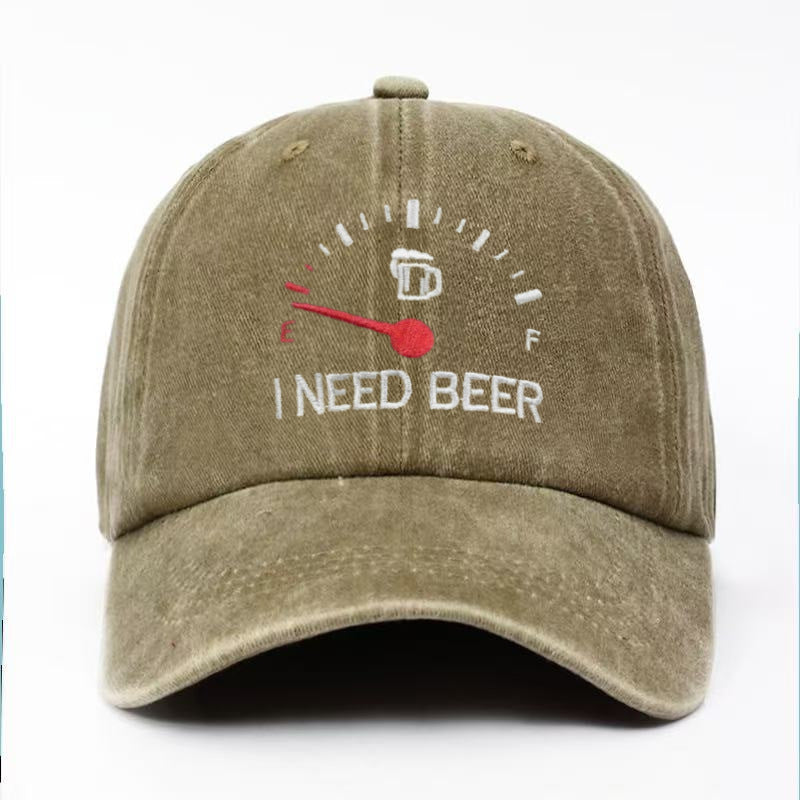 🍺I NEED BEER Embroidered Baseball Cap