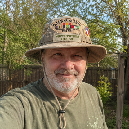 Gulf War Veteran Desert Storm Tribute Boonie Hat