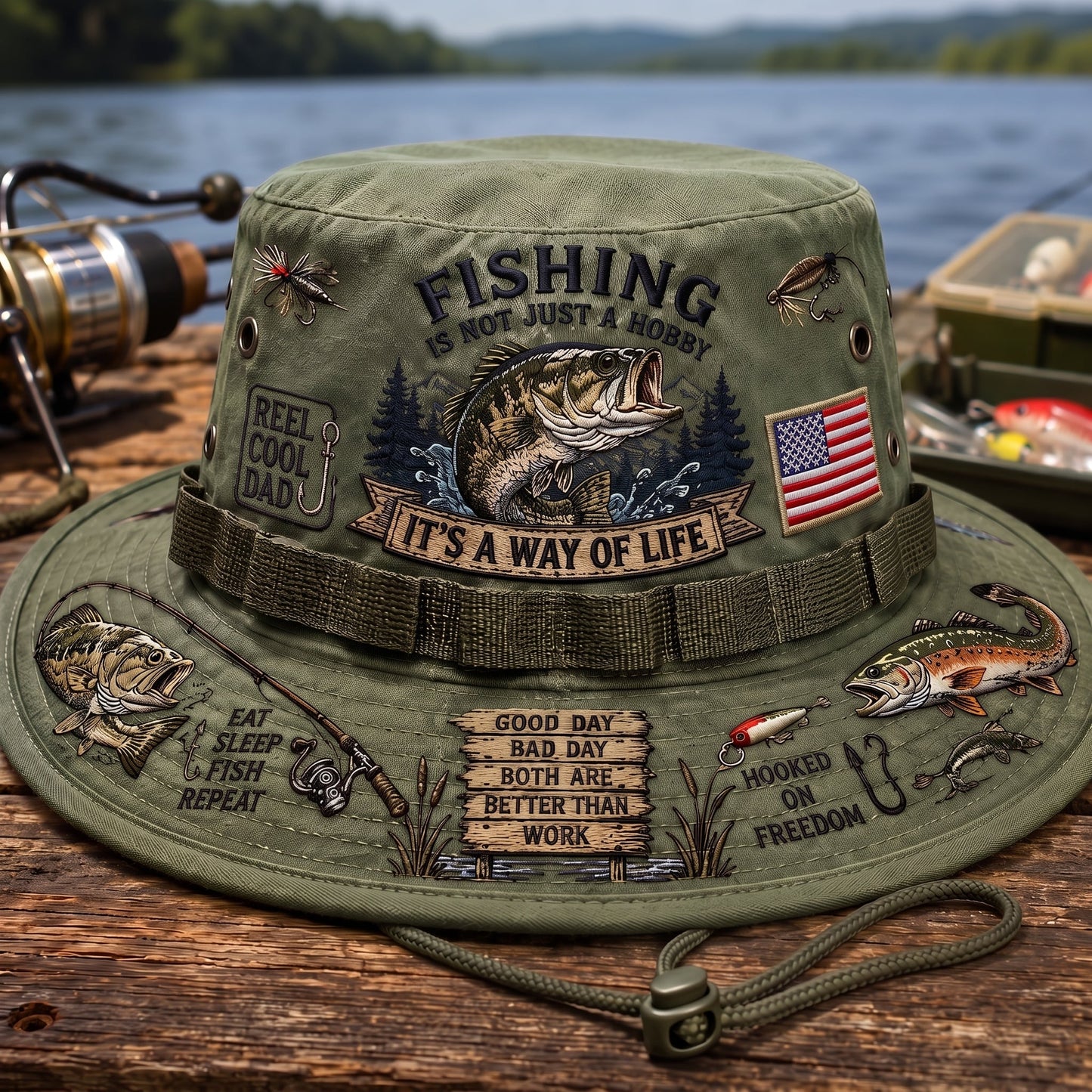 Fishing Is a Way of Life Boonie Hat