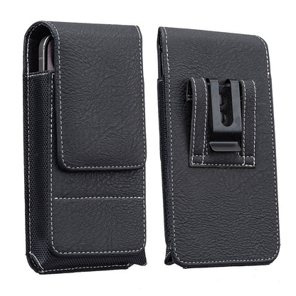 Waist Belt Cell Phone Pouch 📱 Multi-Pocket Leather Phone Case with Card Holder