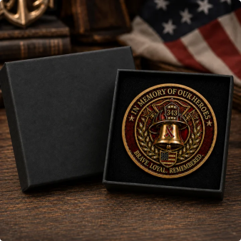 FDNY 343 Heroes Memorial Challenge Coin